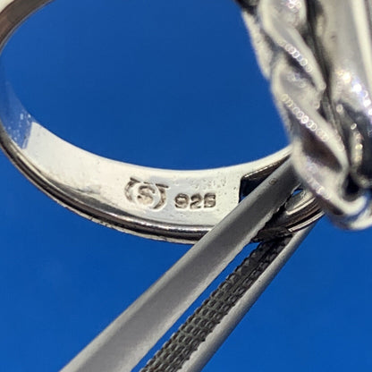 Native American Sterling Silver Poison Pill Secret Compartment Statement Ring