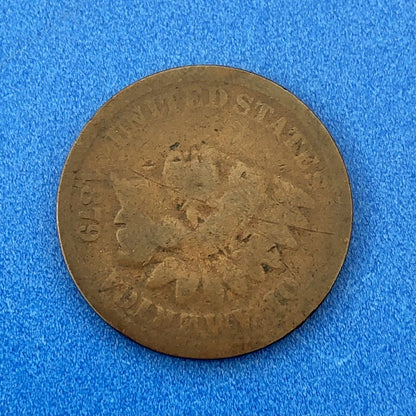1879 P Indian Head One Cent Penny Type 3 Bronze Better Key Philadelphia Coin
