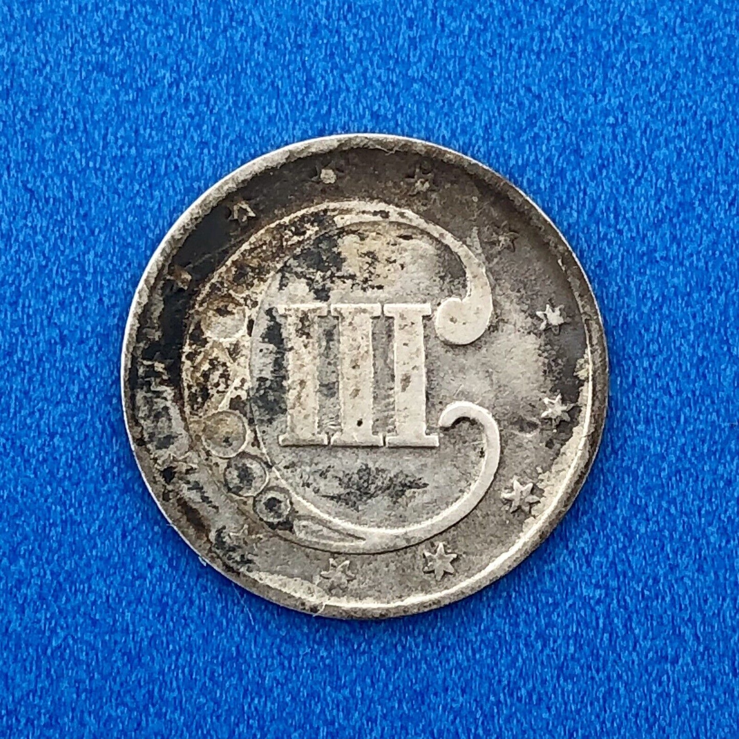 1853 P 3 Cent Silver Three Cent Piece 3c Trime Better Key Philadelphia Mint Coin