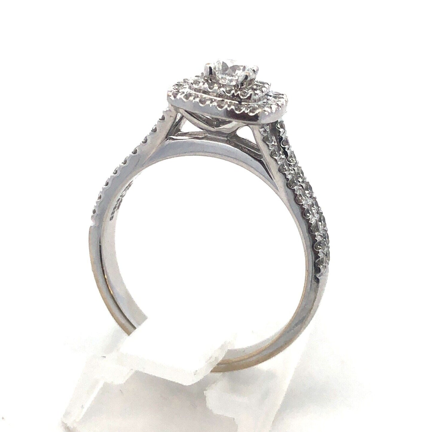 Zales Celebration Grand 14k White Gold Diamond Halo Ring 1 carat