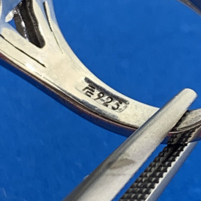 Black onyx 925 sterling silver statement cluster ring