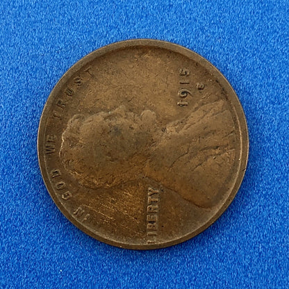 1915 S Lincoln Cent Wheat Ears Reverse Key Rare 1c Cent Penny San Francisco Coin
