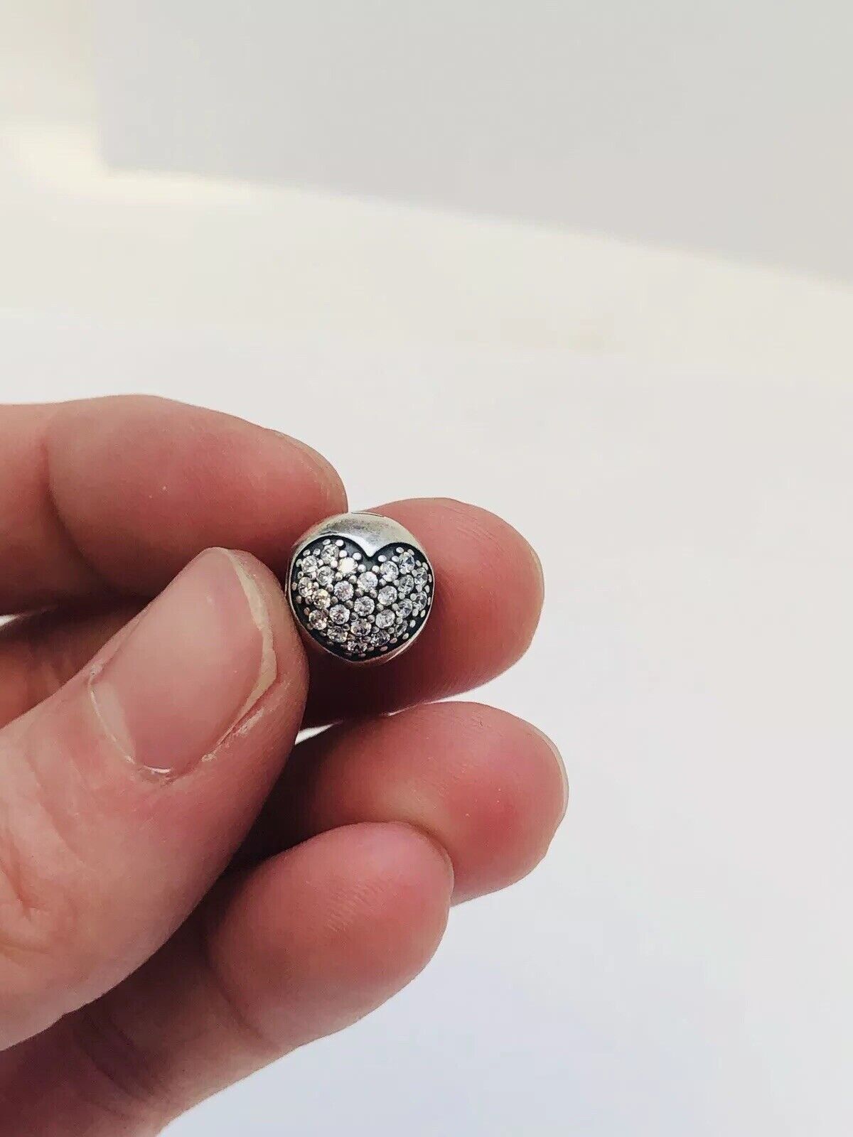 Authentic Pandora Sterling Silver Clear CZ Love of My Life Clip 791053CZ