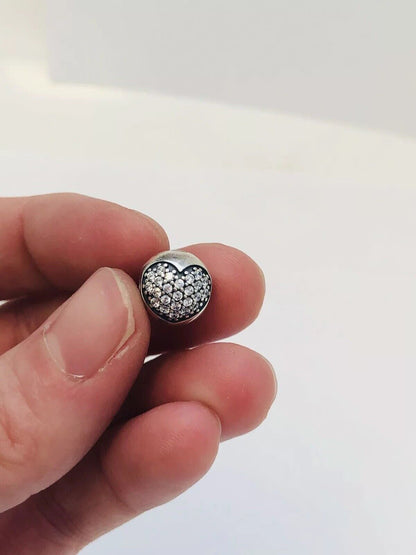 Authentic Pandora Sterling Silver Clear CZ Love of My Life Clip 791053CZ