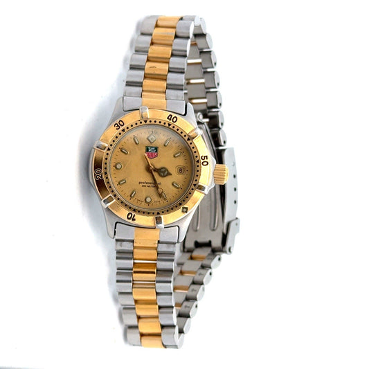 Tag Heuer Professional Two Tone 200 Meter WE1420-R Swiss Made Ladies Wristwatch