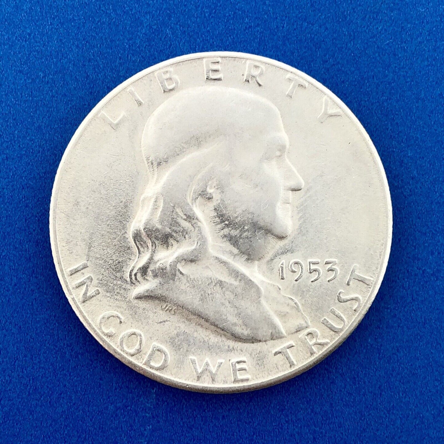 1953 S Franklin Silver Half Dollar Better Key Rare San Francisco Mint AU Coin