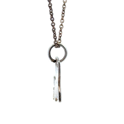 Estate 925 Sterling Silver Polished Louisiana State Pendant Round Link Necklace