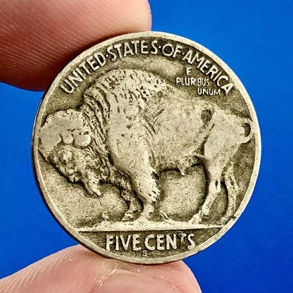 1928 S Indian Head Buffalo Nickel Better Key Scarce San Francisco Mint Coin
