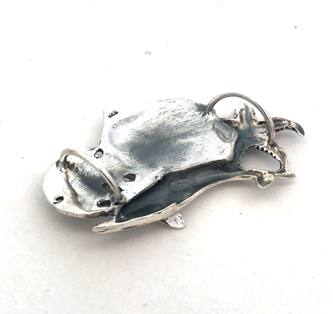 Estate 925 Sterling Silver Ocean Sea Dolphin Starfish Shell Beach Pendant