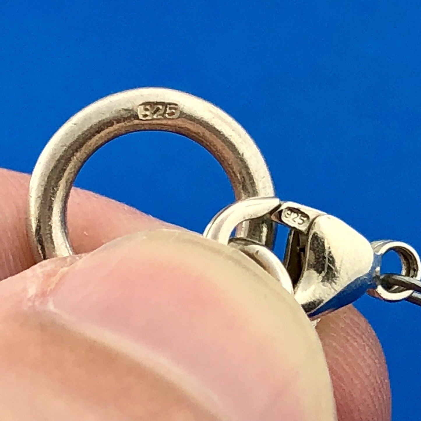 Stunning 925 Sterling Silver Aurora Borealis Cyrstal Bead Bracelet Necklace Set