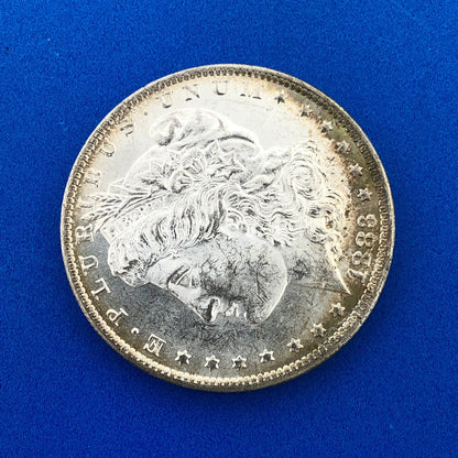1883 O Morgan Silver Dollar $1 Better Rare Key New Orleans Mint Coin BU Toning
