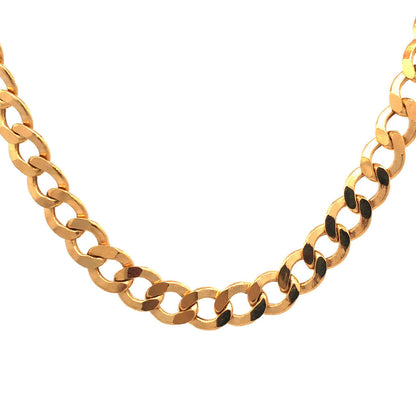 Designer Exotic 10K Yellow Gold Unisex Miami Cuban Link Chain Necklace