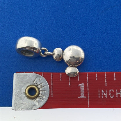 PANDORA ALE Sterling Silver Iconic Mickey Mouse Silhouette Disney 791434  Charm