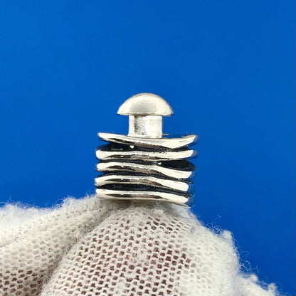 Stunning Sterling Silver 925 Coil Ring Leverback Dangle Earrings