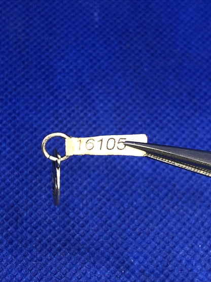 Sterling Silver 925 Peace Sign Hippie Small Round Pendant Charm