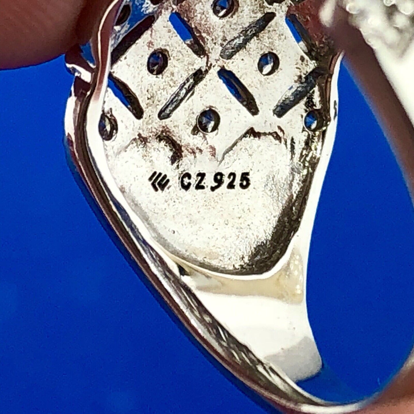 Silpada Retired Sterling Silver 925 Cubic Zirconia CZ Tapered Band Ring