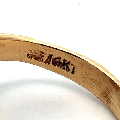 Vintage Designer 14K Yellow Gold Opal Cluster Statement Cocktail Ring