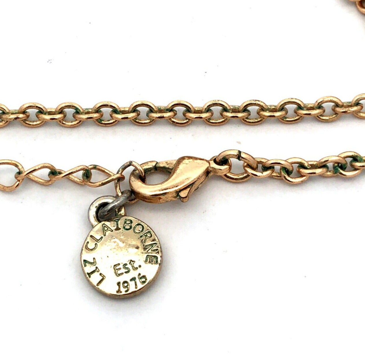 Lot Of Three Gold Tone Bronze Tone Fashion Estate Costume Necklaces