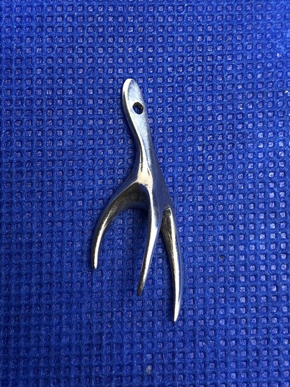 Modernist 925 Sterling Silver Spiked Thorn Claw Polished Pendant