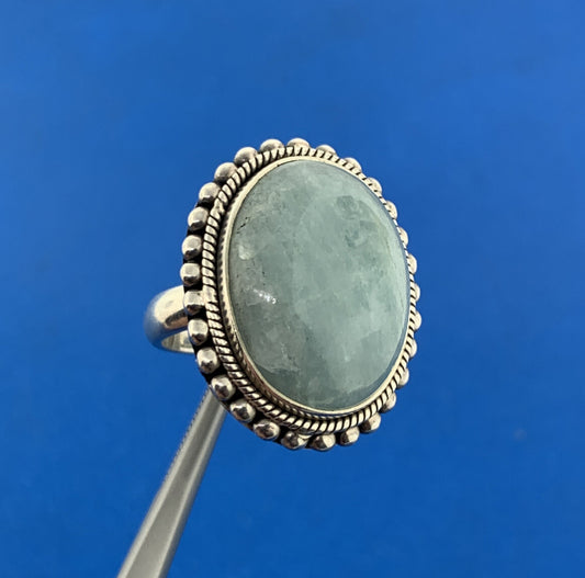 Designer Doug Paulus DP Sterling Silver 925 Aventurine Statement Cocktail Ring