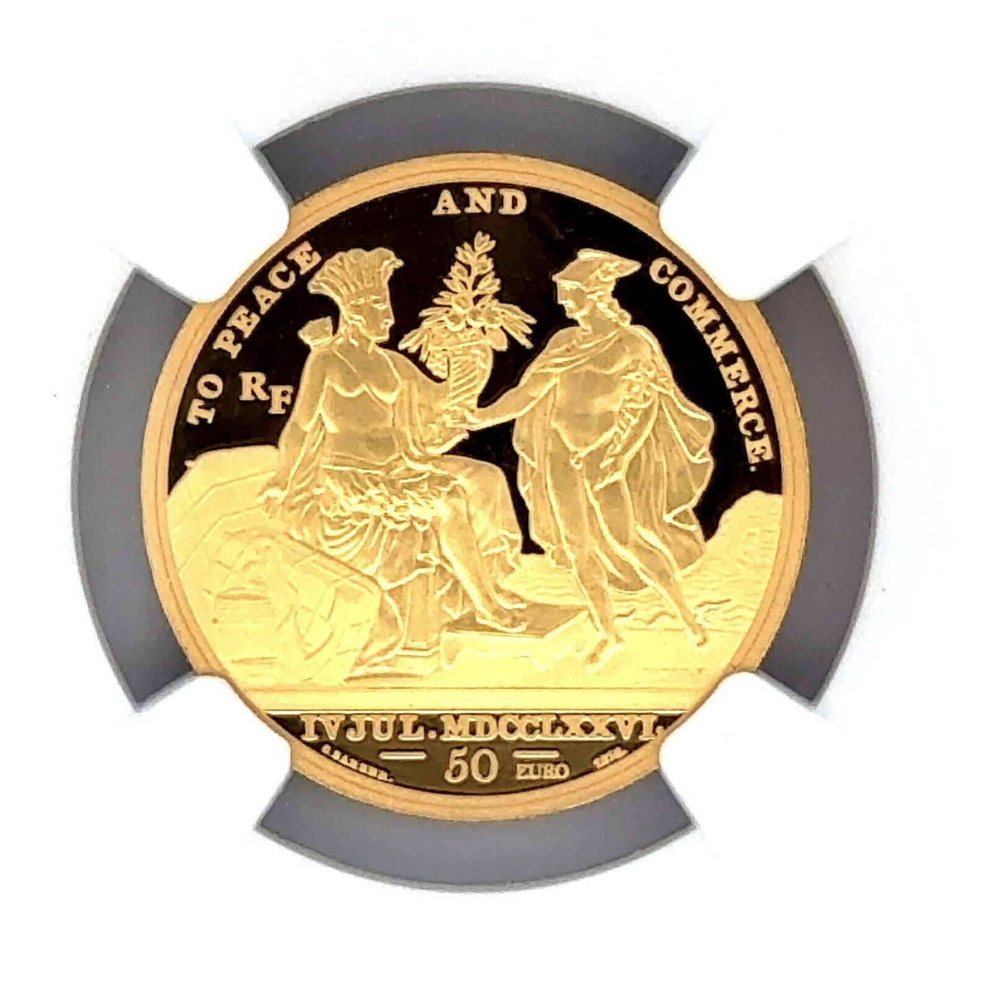 2022 France Gold 50 Euro Great Seal of the US NGC PF70 Ultra Cameo Rare Coin