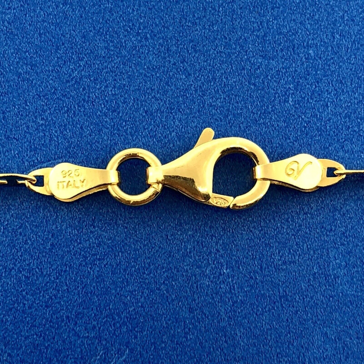 Designer Italy Sterling Silver 925 Vermeil Mariners Link Statement Necklace 60"