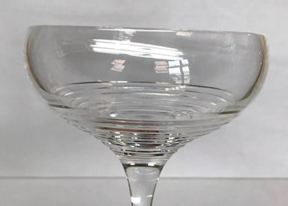 Vintage Waterford Tall Sherbet Champagne Pedestal Glass Elegant Bar Stemware