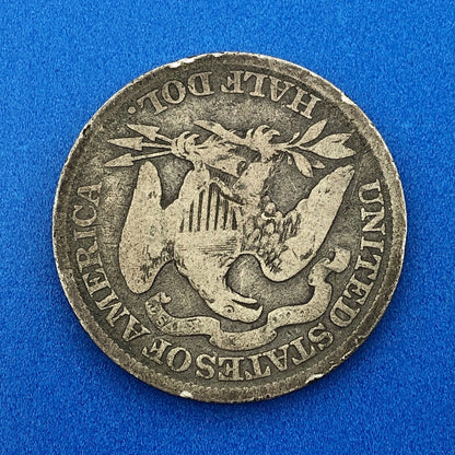 1877 P Seated Silver Half Dollar $.50 Better Key Philadelphia Mint 50c Coin