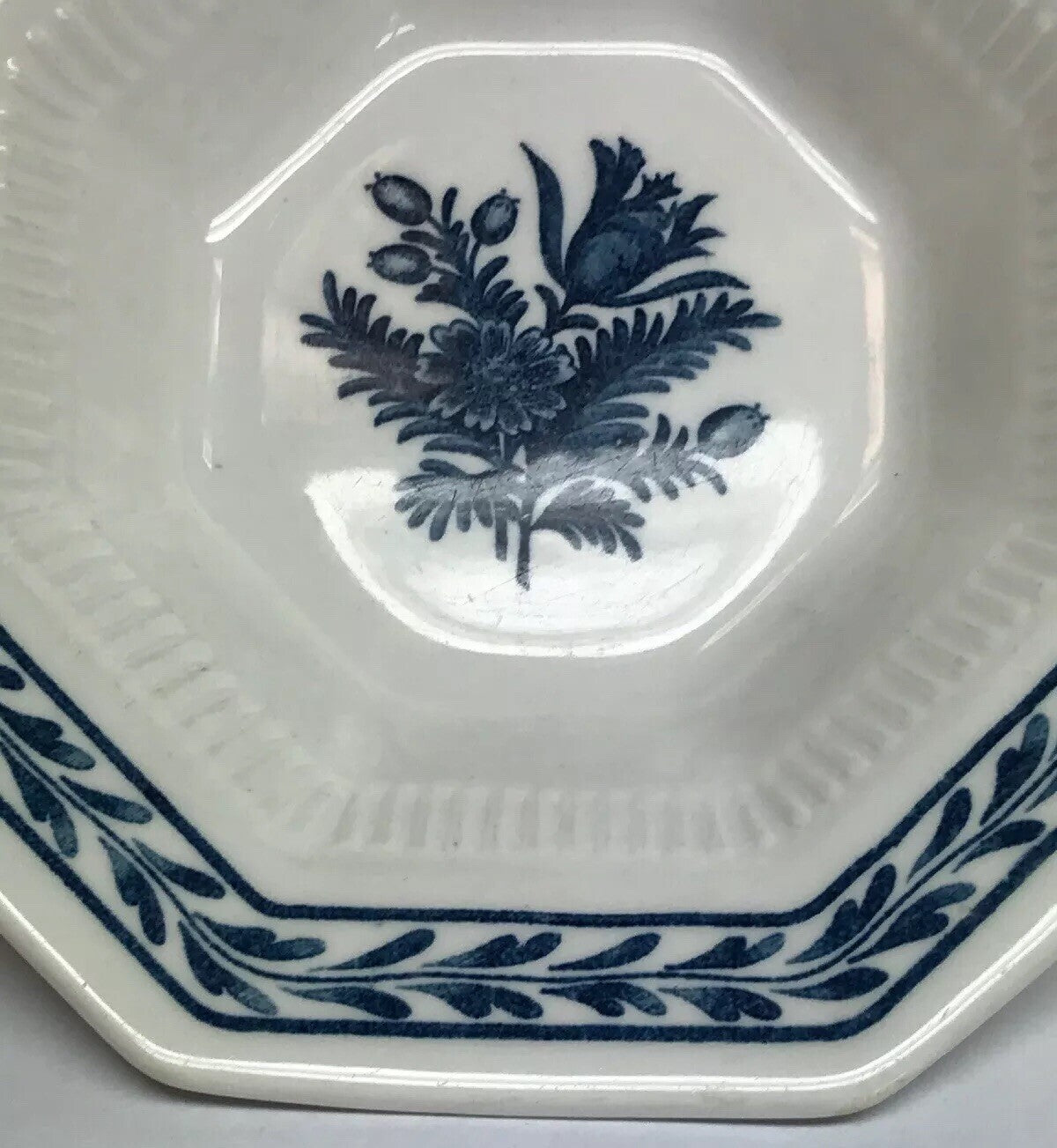 Vintage Castleton Blue Tulip Japan Independence Ironstone Small Fruit Bowl