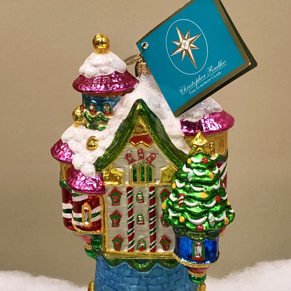 2005 Christopher Radko Hand Blown Glass North Pole Palace Ornament NIB Retired