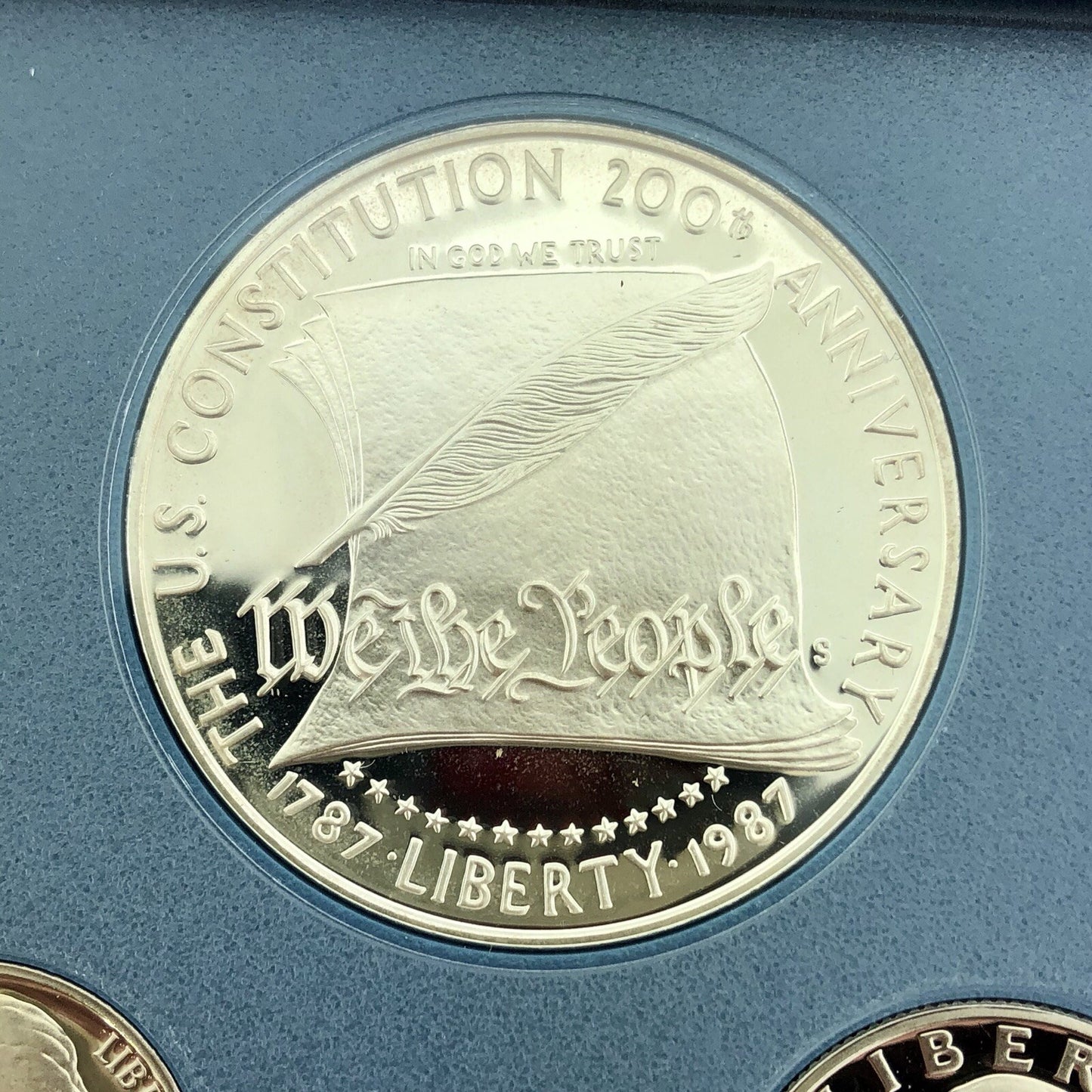 1987 S US Constitution Commem Silver Dollar Prestige Six Coin Proof Set OMP/COA