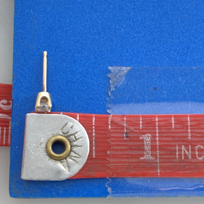 Designer 14K Yellow Gold Round Diamond Classic Stud Earrings