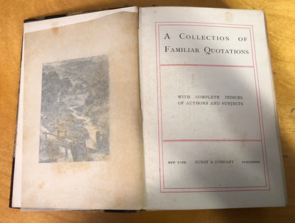 Antique 1874 Poems Of Goethe & A Collection Of Familiar Quotes Lot Of 2 Books