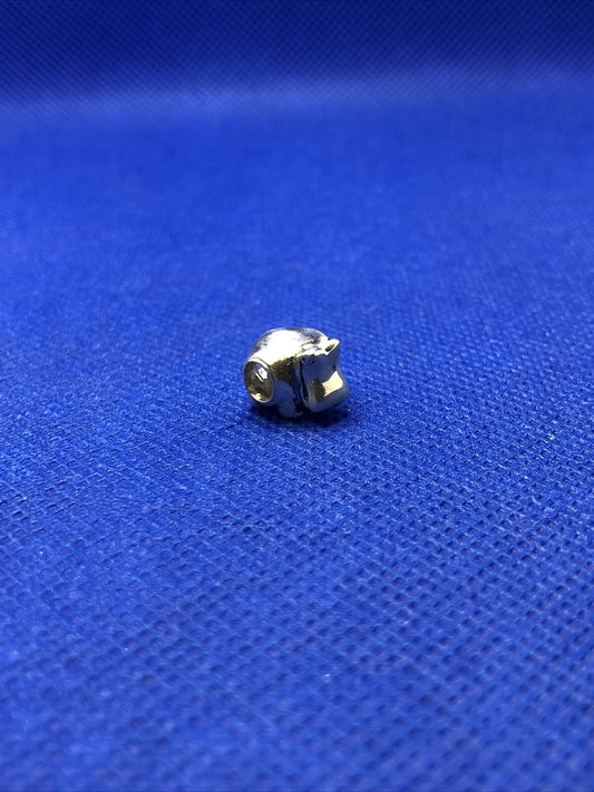 Authentic KALIA 925 Sterling Silver Hippopotamus Hippo Zoo Slide Bracelet Charm