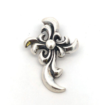 925 Sterling Silver Gothic Swirl Cross Pendant