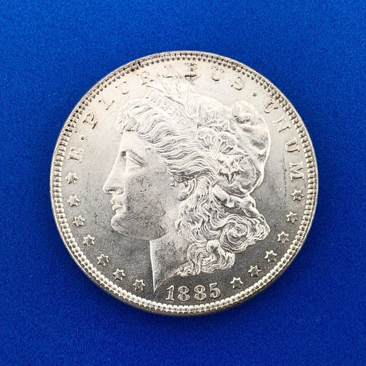 1885 P Morgan Silver Dollar $1 Better Rare Key Philadelphia Mint Coin White BU
