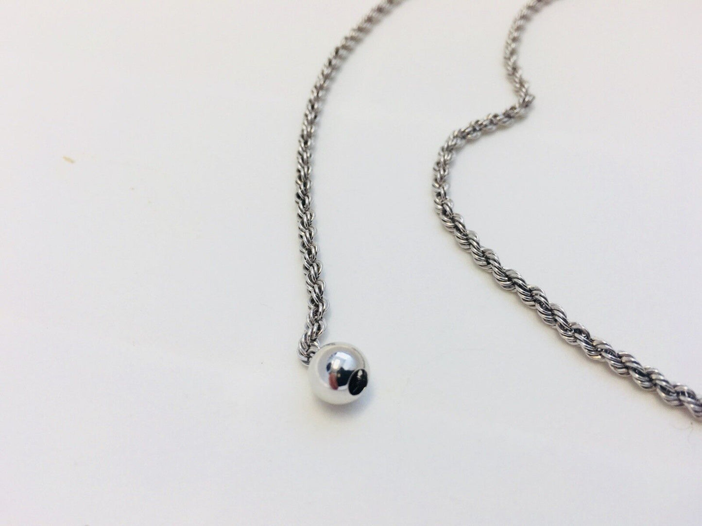 Designer Milor Italy Sterling Silver Twisted Rope Adjustable Lariat Necklace