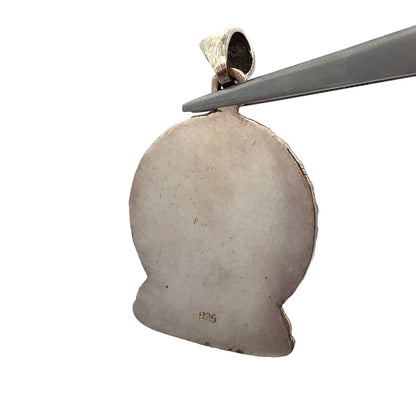 925 Sterling Silver Buddha Pagan Gods Detailed Pendant