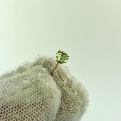 Jacmel Mauritius JCM 14K Yellow Gold Peridot August Occasion Stud Earrings