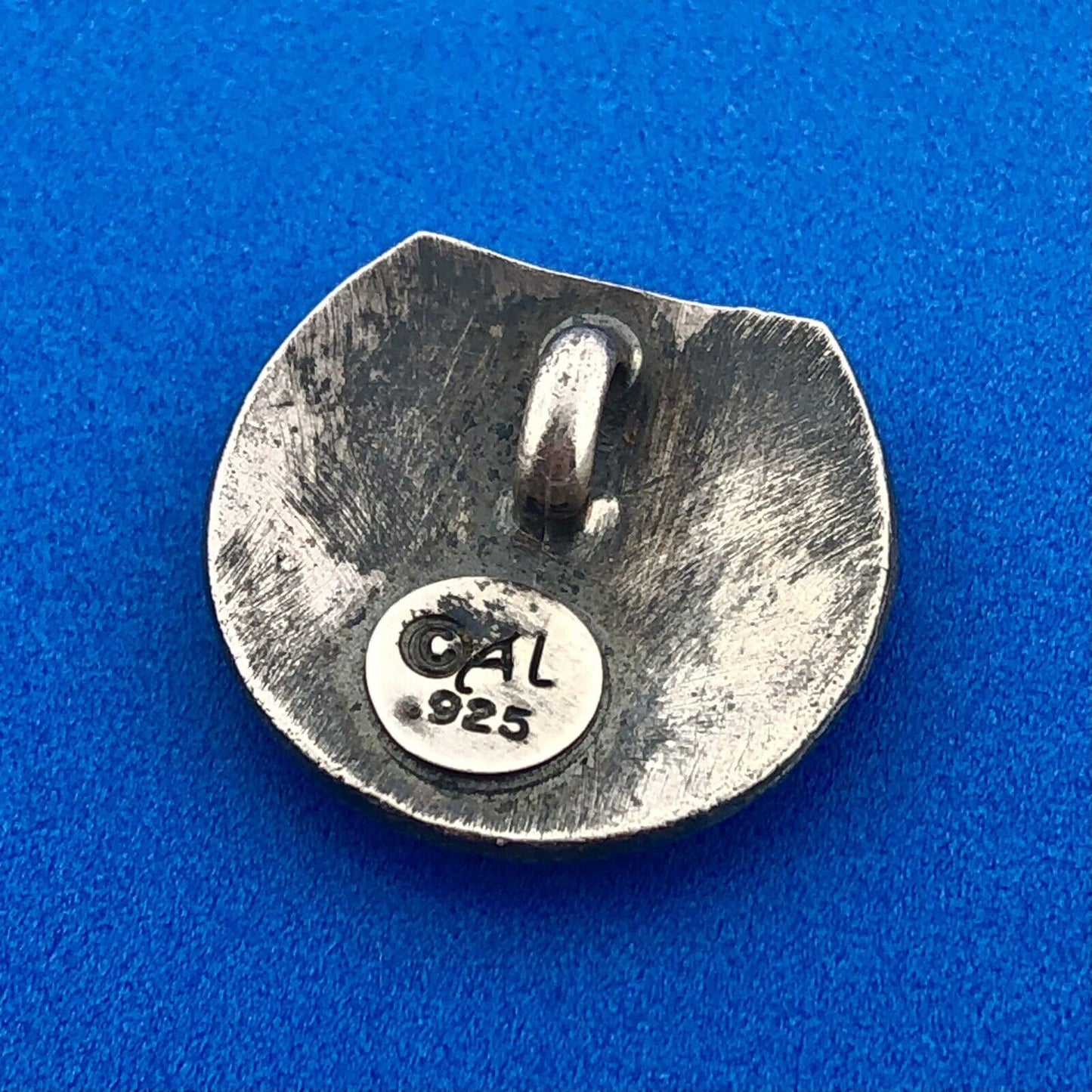 Designer 925 Sterling Silver Letter C Floral Scroll Monogram Initial Pendant