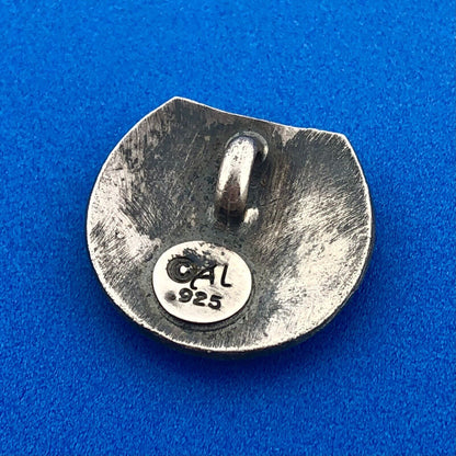 Designer 925 Sterling Silver Letter C Floral Scroll Monogram Initial Pendant