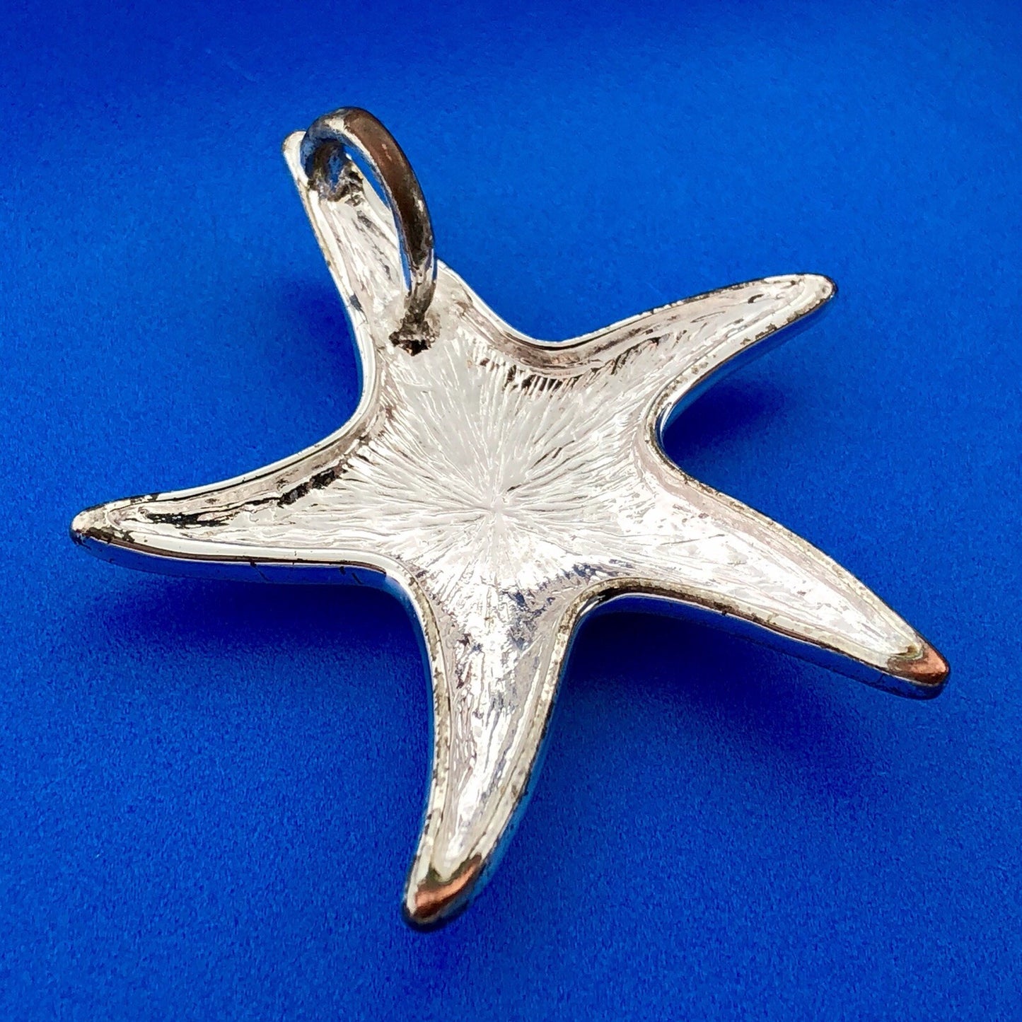 Silver Tone Moderist Star Starfish Beach Life Pendant Enhancer Drop Earrings Set