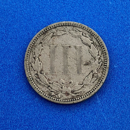 1873 P Nickel Three Cent Piece 3c Better Key Philadelphia Coin Very Good VG