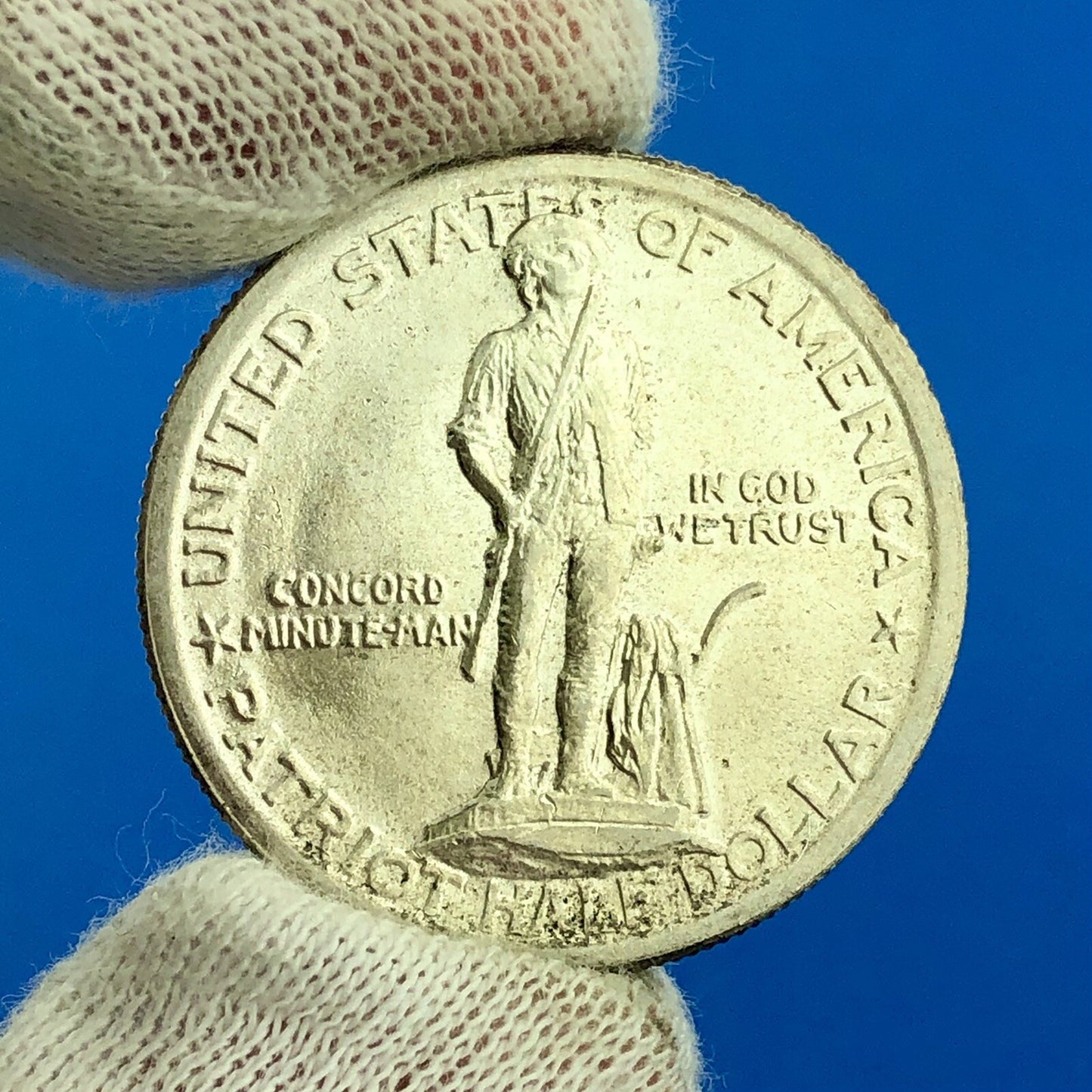 1925 Lexington Concord Sesquicentennial Commemorative Silver Half Dollar Coin