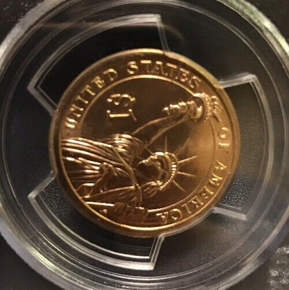 2007 D John Adams Presidential Dollar $1 PCGS MS63 First Day of Issue Position B