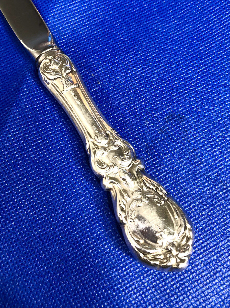 Vintage Reed & Barton Mirror Stele Sterling Silver Handle Francis I Steak Knife