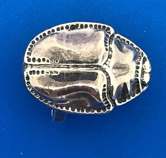 Mignon Faget Sterling Silver 925 Retired Scarab Collection Belt Buckle