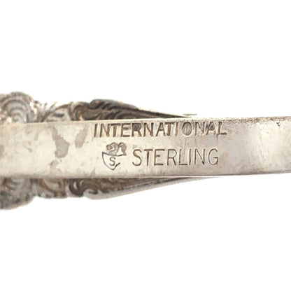 Vintage International Sterling 925 Sterling Silver Floral Spoon Handle Pendant