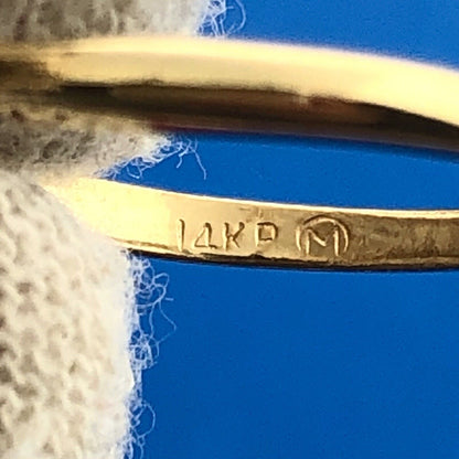 14K Yellow White Gold Diamond Floral Cluster Empire Anniversary Cocktail Ring