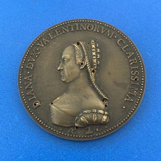 1974 Diana De Poitiers Henry VII Mistress Renaissance Patroness Bronze Medal